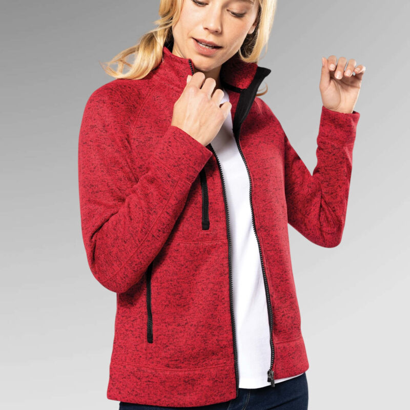 Kariban Ladies' Full Zip Heather Jacket Thumbnail