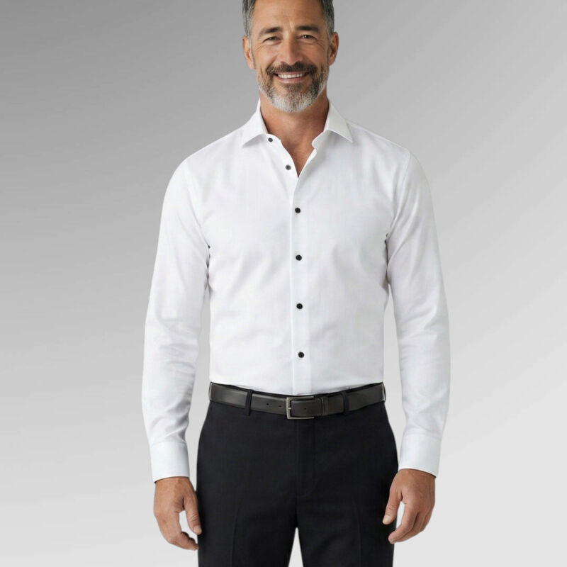 TeeJays Men's Luxury Slim Fit Long Sleeve Shirt Thumbnail
