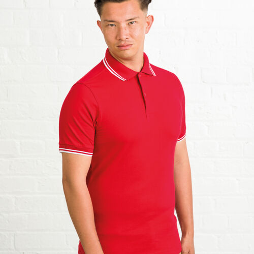 Awdis Men's Stretch tipped polo Thumbnail