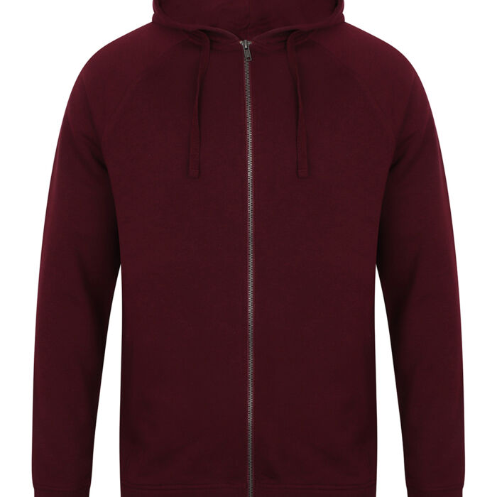Unisex slim-fit zip-through hoodie Thumbnail
