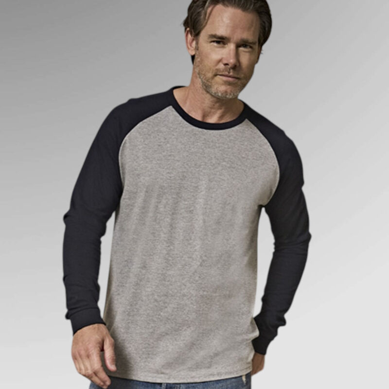 Tee Jays Long Sleeve Baseball T-Shirt Thumbnail