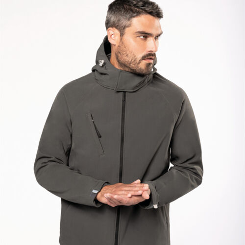 Kariban Men's Detachable Hooded Softshell jacket Thumbnail