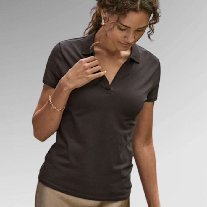 TeeJays Women's Luxury Stretch V Polo Thumbnail