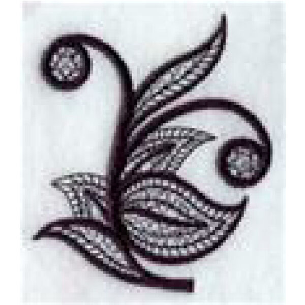 Fleur de Flames (Blackwork) Thumbnail