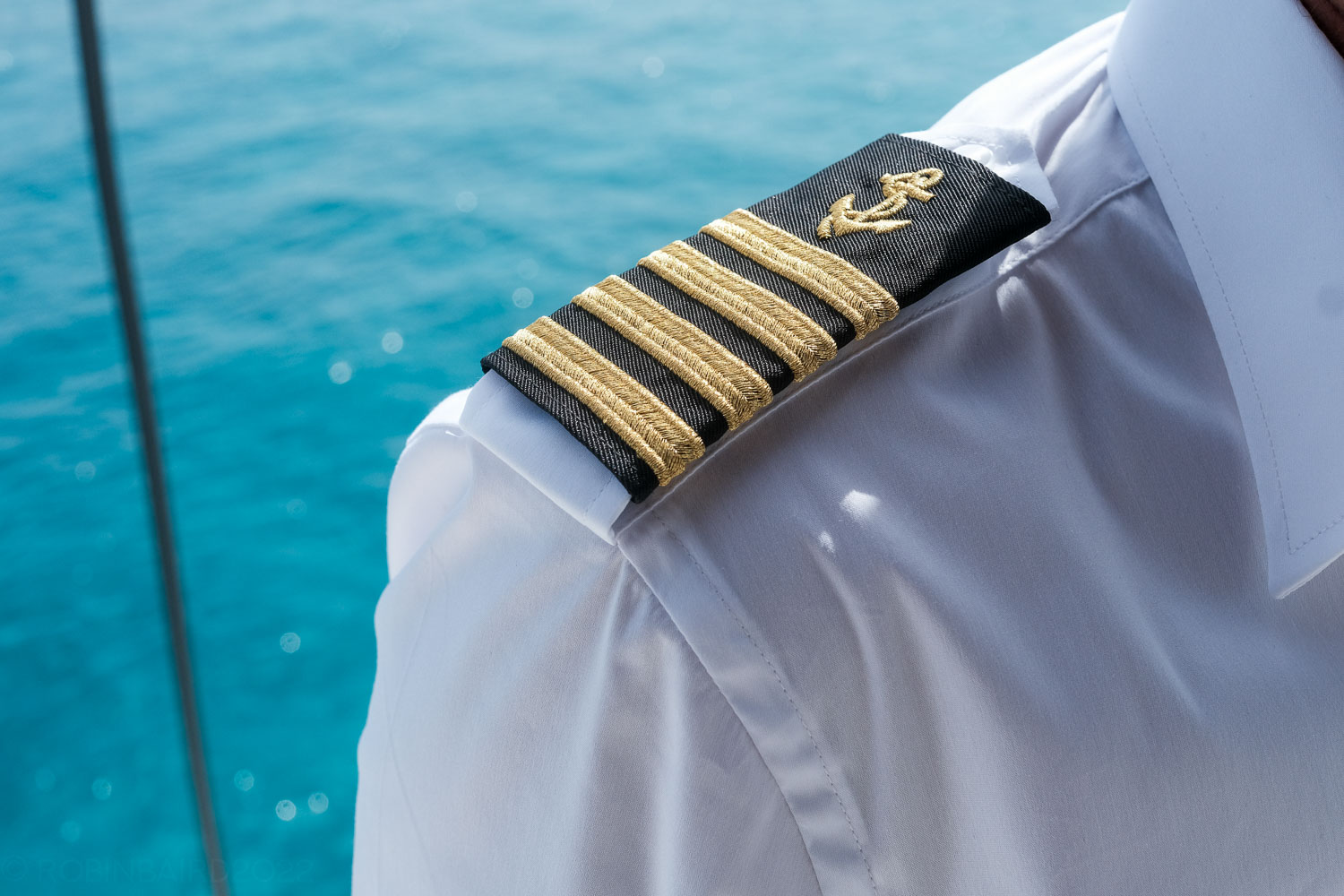 Captain's Anchor Epaulettes Four Stripe